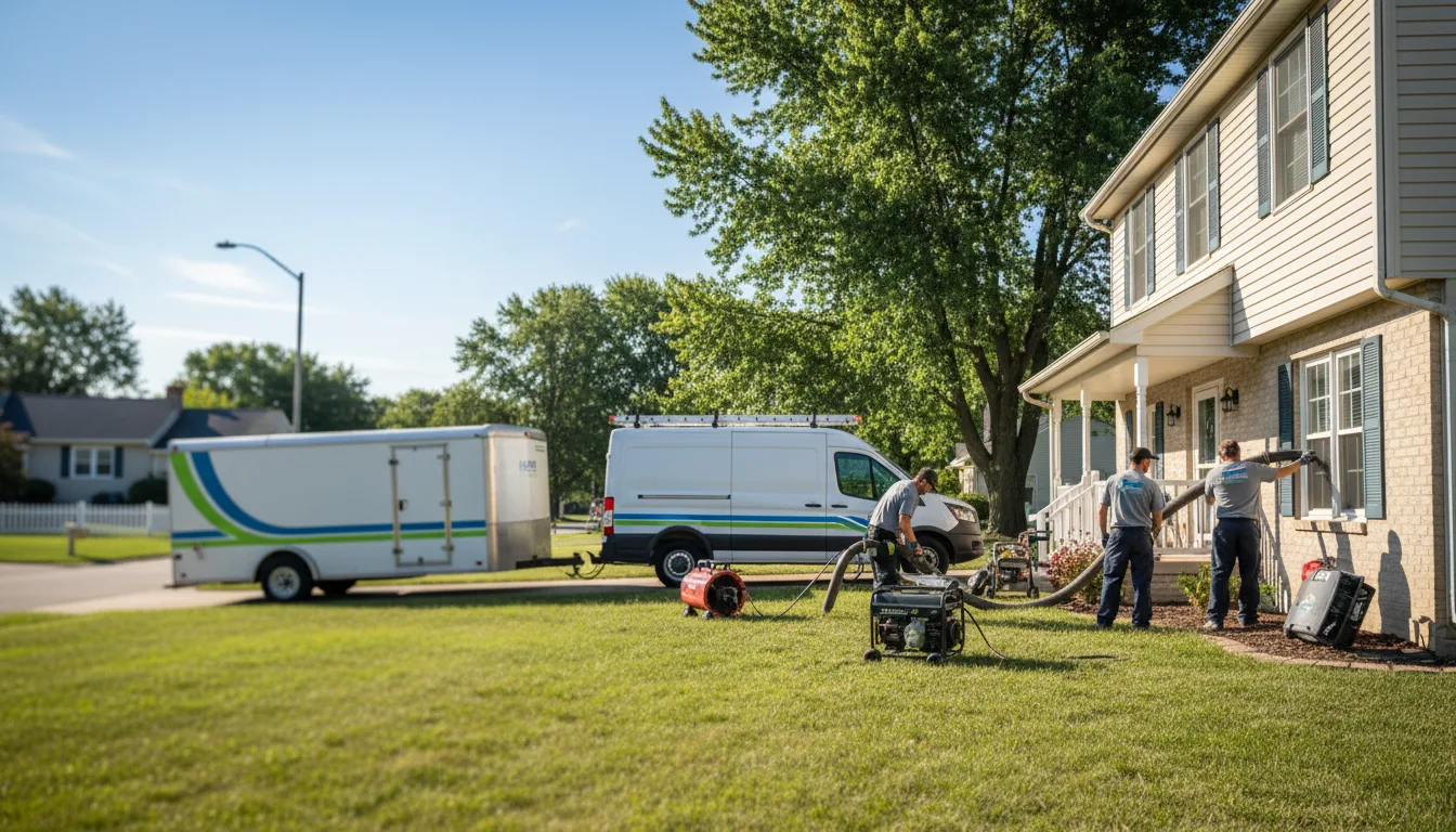Flooded Basement Restoration And Cleanup With Repair in Kokomo, IN near me